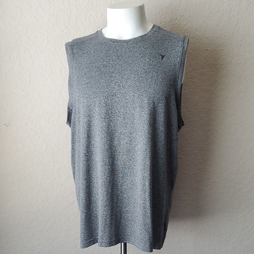 Old Navy Active Men's Go-Dry Sleeveless Shirt Heather Gray XL - Activewear Tank